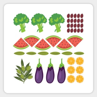 Food Flat Lay Sticker